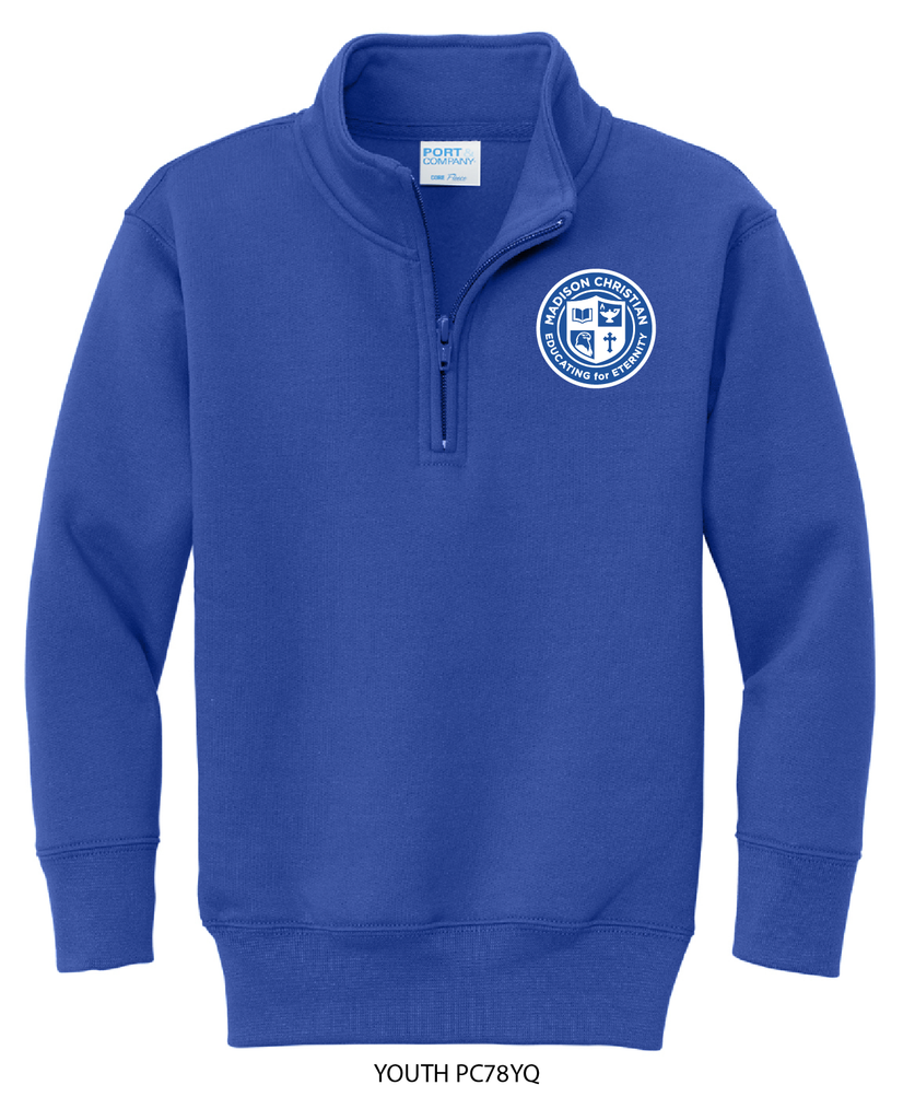 1/4 Zip Sweatshirt - Royal Blue – MCSpirit